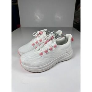 KOLILI Womens‎ 41 Sneaker White Pink Wide Toe Box Cushion Low Top Walking Shoes
